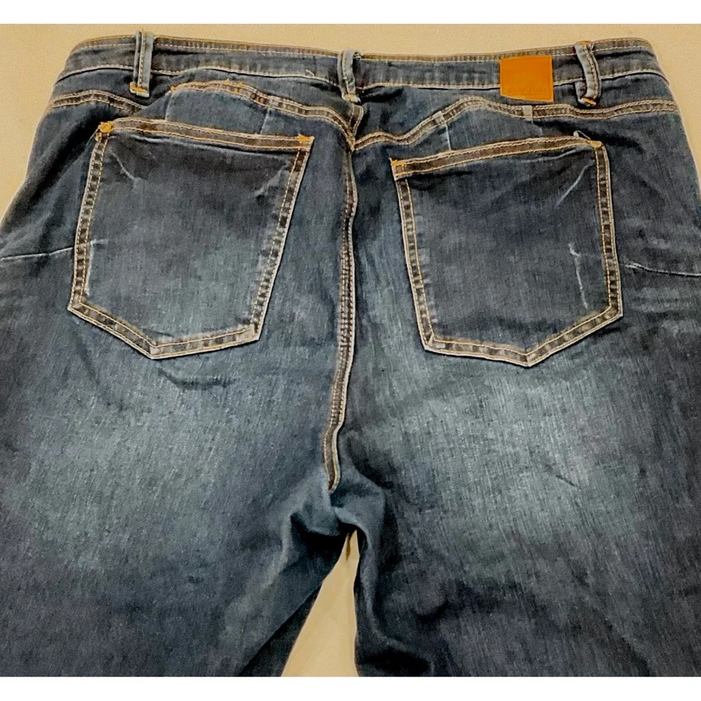 ELOQUII‎ women's denim jeans 16 s distressed 1106137019 regular fit stretchable